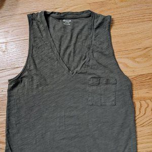 Madewell whisper cotton v neck tank